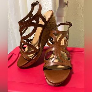 NWT Women’s Size 7 Sandals with 3” Cork Heels
